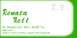 renata nell business card